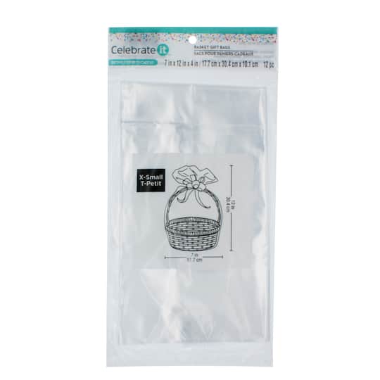 Clear Basket Gift Bags by Celebrate It